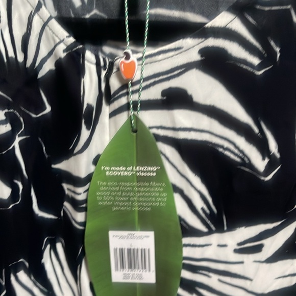 FARM RIO ‼️‼️ Black Bossa Banana Viscose Midi Dress - Picture 5 of 8